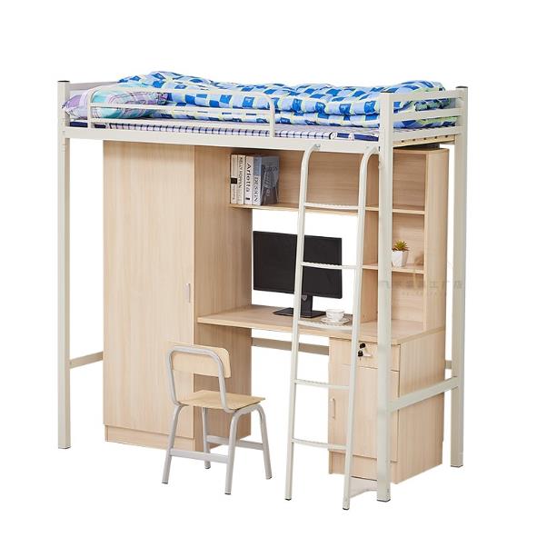 单人公寓床-学生宿舍床书桌书柜组合床